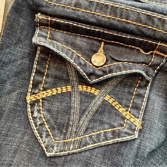 Kut from the Kloth Natalie High Rise Bootcut Dark Indigo Jeans - Picture 7 of 9